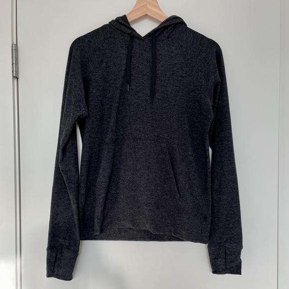 Outdoor Voices All Day CloudKnit Hoodie M charcoal loungewear with thumb holes - Picture 7 of 9